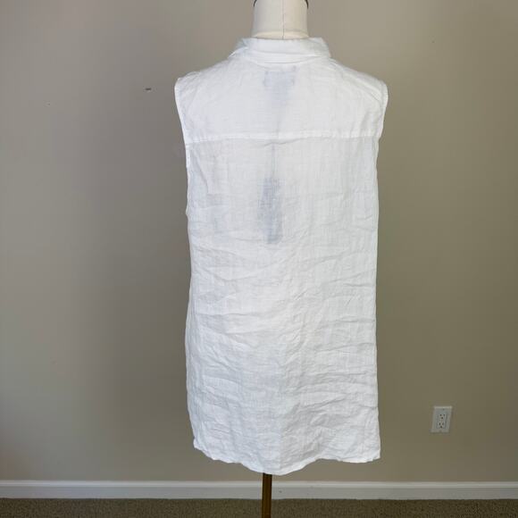 Jones New York 100% Linen Button Up Sleeveless Top US Women's XL - Picture 3 of 10